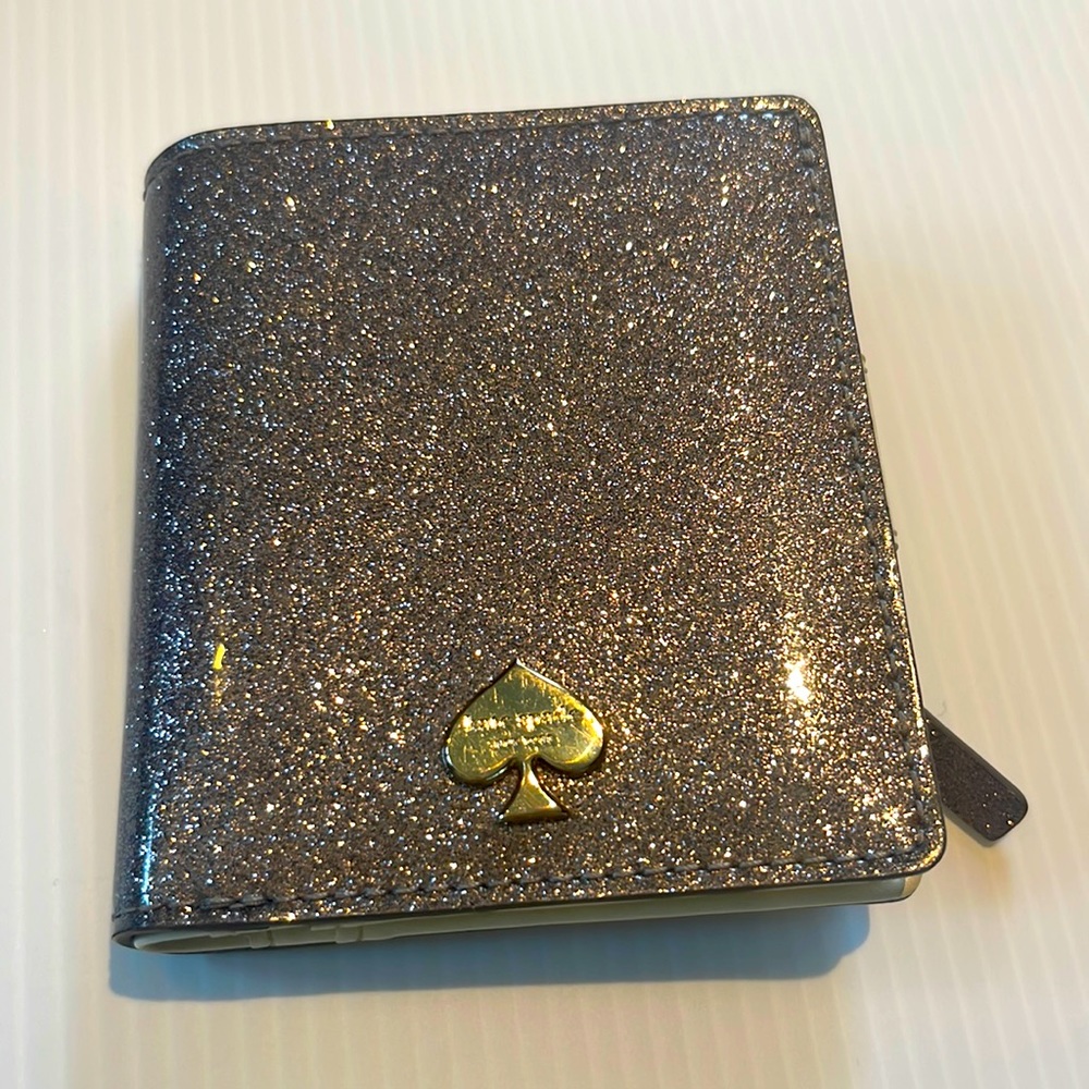 Kate Spade sparkly gold wallet